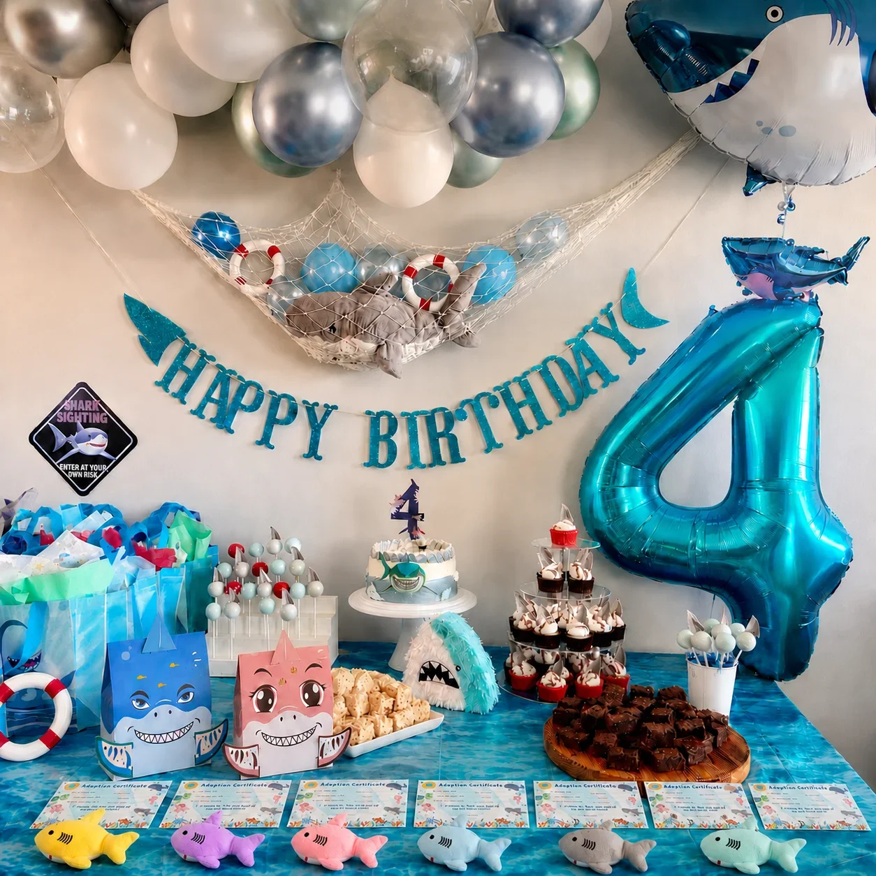 12-48 Sets Shark Stuffed Animal Mini Shark Plush Keychain with Adoption Card Gift Box for Adopt a Baby Shark Party Favors