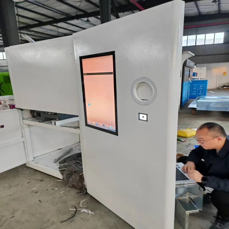 Plastic bottle shredder recycling machine real production factory