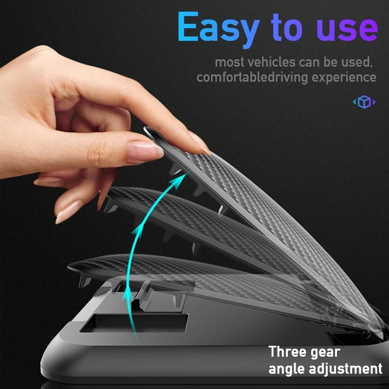 Universal Car Phone Holder Mount Auto Dashboard Phone Holder Anti-Slip Silicone Suction Pad Adjustable Smartphone Support