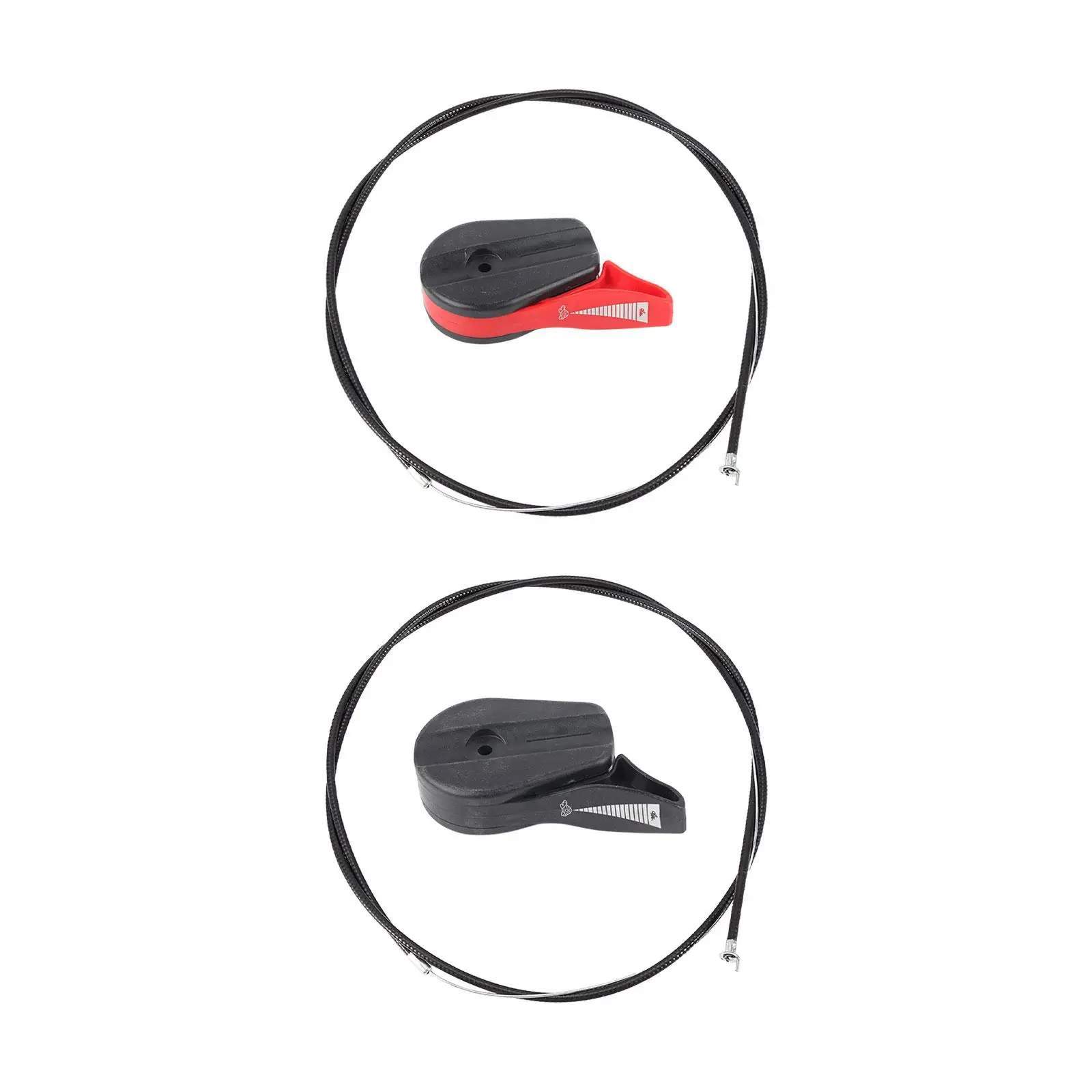 5x Lawn Mower Throttle Cable with Control Switch Lever Handle, 65inch Repair Kit