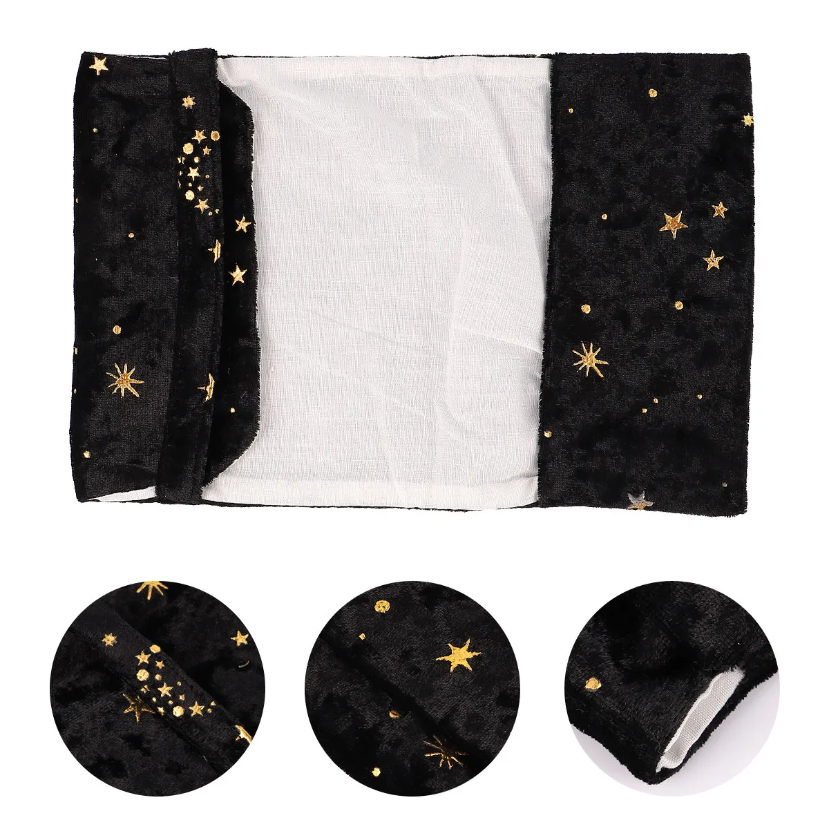 Protective Book Sleeve Gold Stamping Pattern Cloth Book Cover for Novels Notebooks Diaries Students Eco Friendly Public