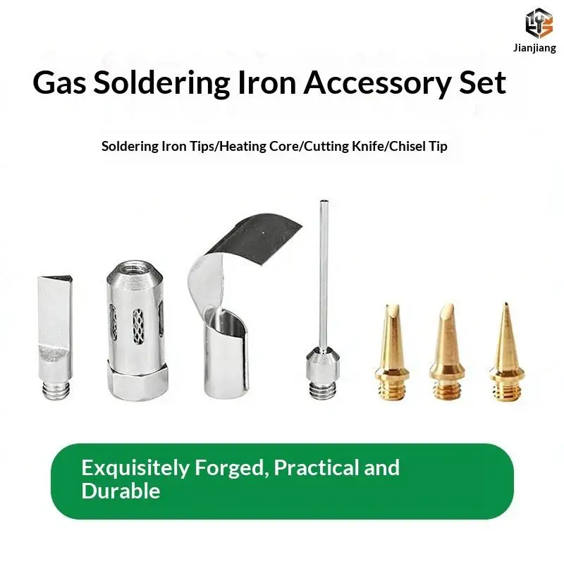 Quick Heat Ignition Welding Head Gas Soldering Iron Head Butane Gas Soldering Iron Kit Gas Welding Kit Welding Torch Pen Tool