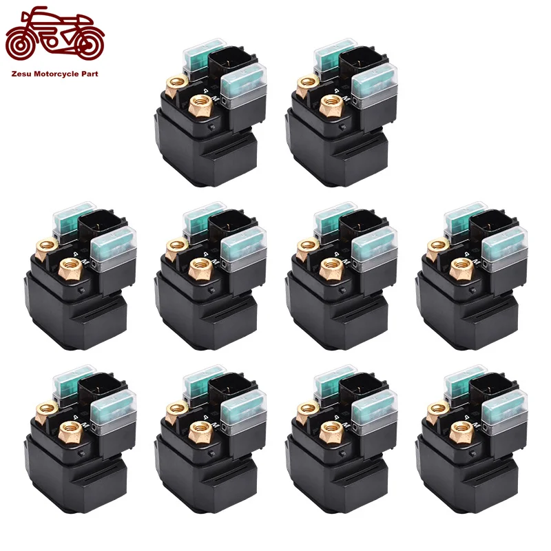 

10pcs/set Motorcycle Electrical Starter Solenoid Relay Switches For SUZUKI GSX600F KATANA SV650 SV650S For YAMAHA YFM125R YFM550