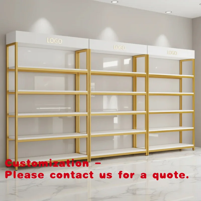 

Customize.Heavy Duty Floor Standing Steel Wood Display Cabinet with Adjustable Floor Height Cosmetic and Store Supermar