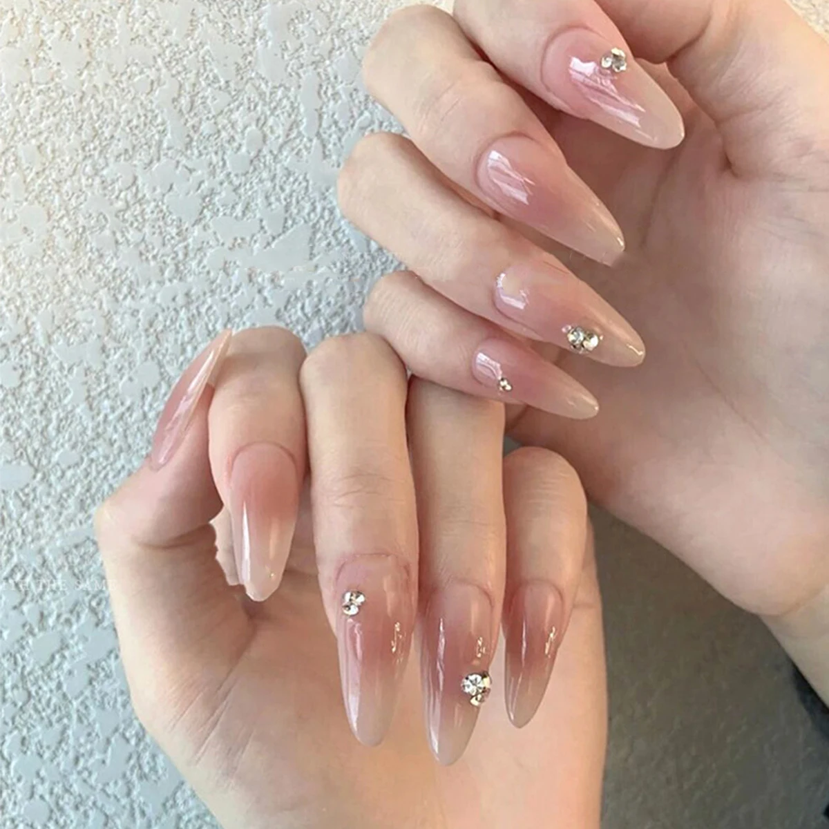 1 صندوق ياباني ins الرياح مسمار طرف الحفر السفلي حجم شفاف مختلط ملحقات الأظافر لتقوم بها بنفسك كومة الحفر مسمار الديكور #2