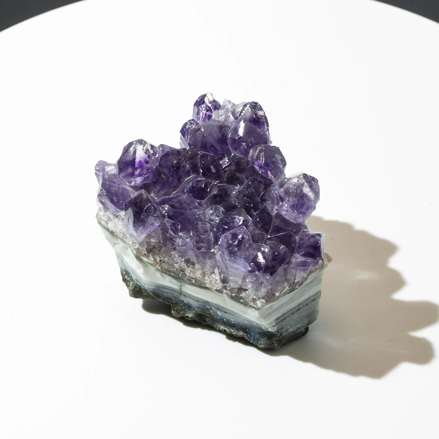 Natural amethyst ore degaussing anti-radiance energy stone meditative decorative healing ornament