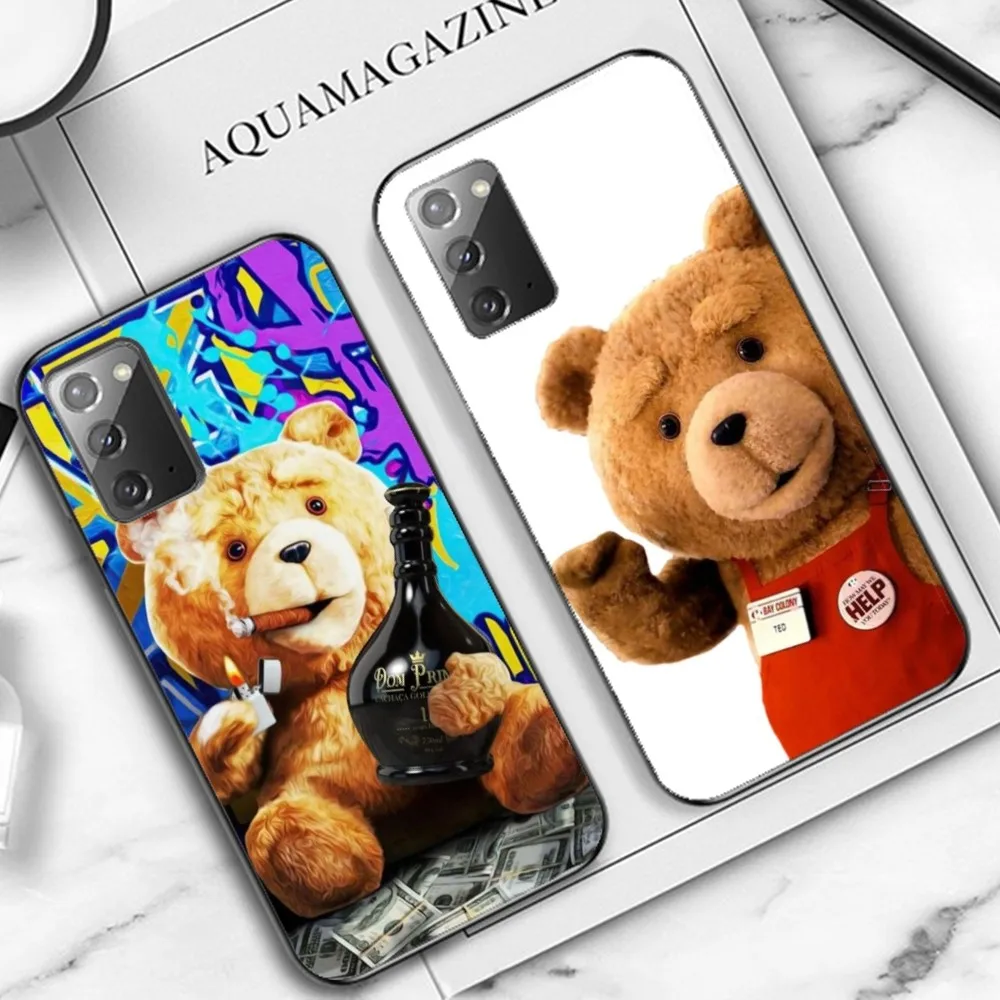 Teddy Bear Cartoon Phone Case For Samsung Note 8 9 10 20 Pro Plus Lite M 10 11 20 30 21 31 51 A 21 22 42 02 03