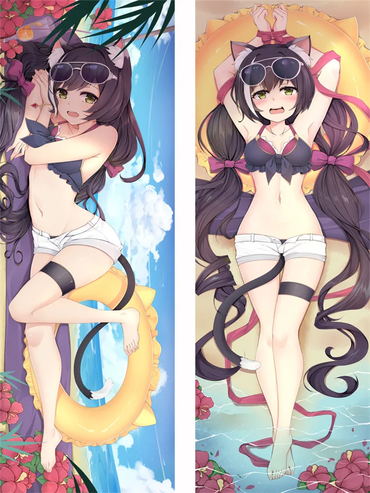 DIY Personalized Anime Kyaru Karyl Dakimakura Pillowcase Hugging Body Pillow Cover Case Double-sided Print