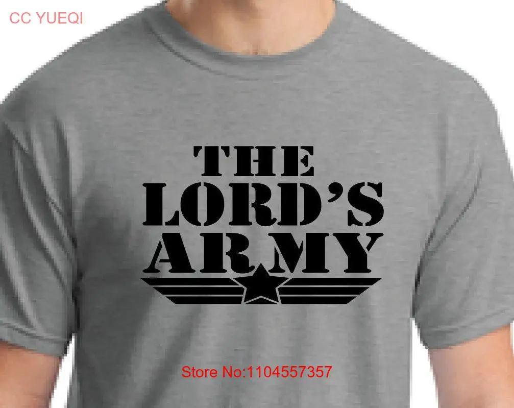 Christian t shirt Jesus Evangelizing Inspirational tee church god unisex Lord's army prayer long or short sleeves