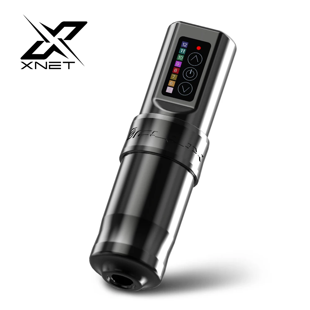 

XNET Flux Wireless Tattoo Machine Rotary Pen LED Digital Display with Stroke 4mm Coreless Motor 2000mAh Battery Capacity