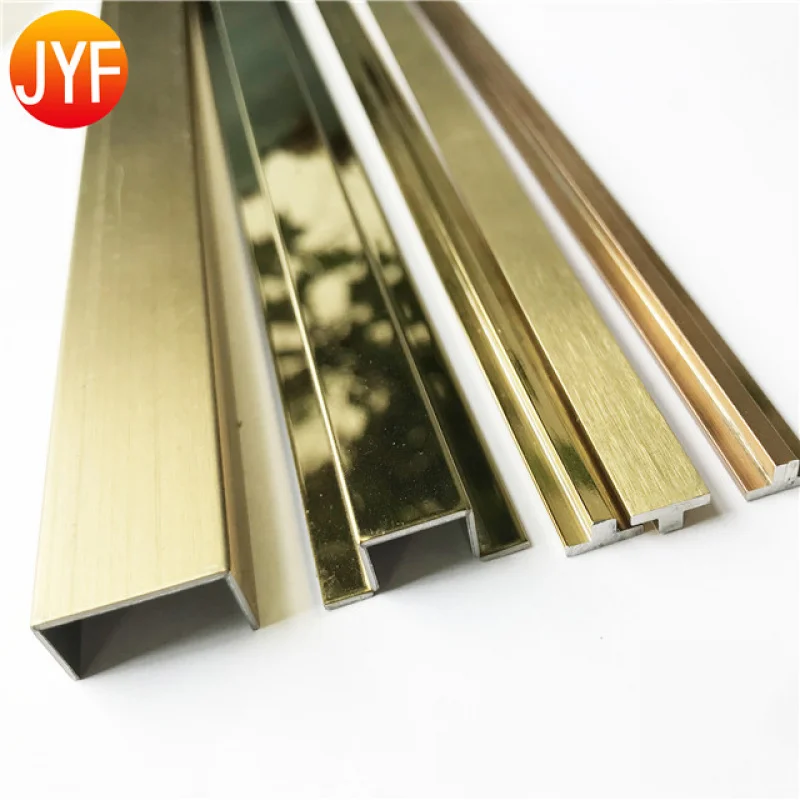 custom.ZB0027 Hotel Project Stainless Steel Decorative U Shape Tile Trim Ceiling U Channel Stainless Steel Harga