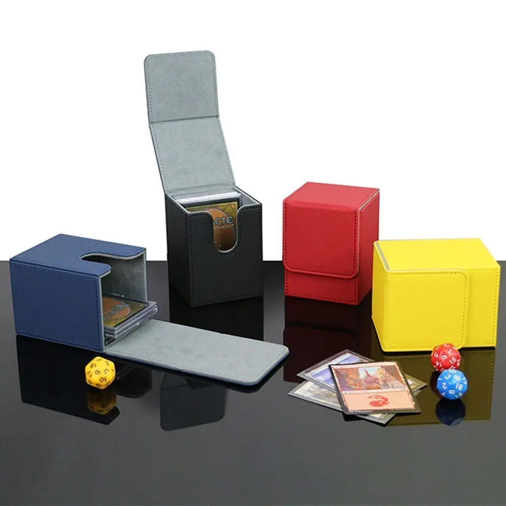 PU Game MTG Trading Card Holder Collectible Game Deck Box Card Deck Case Storage Box Container Gift Collection Box Organizer