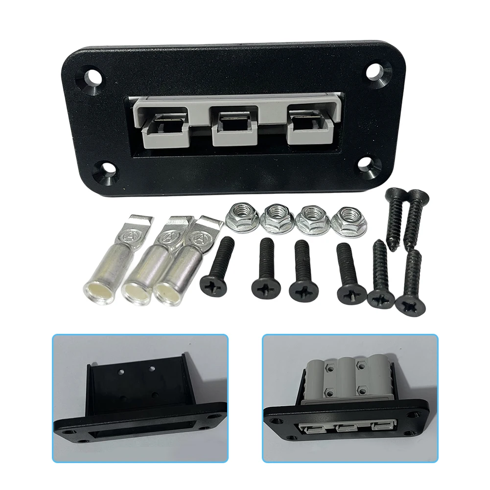 1/2set 50A konektor Plug untuk-Anderson colokan konektor Forklift DC 600V konektor daya tiga tiang UPS suku cadang steker