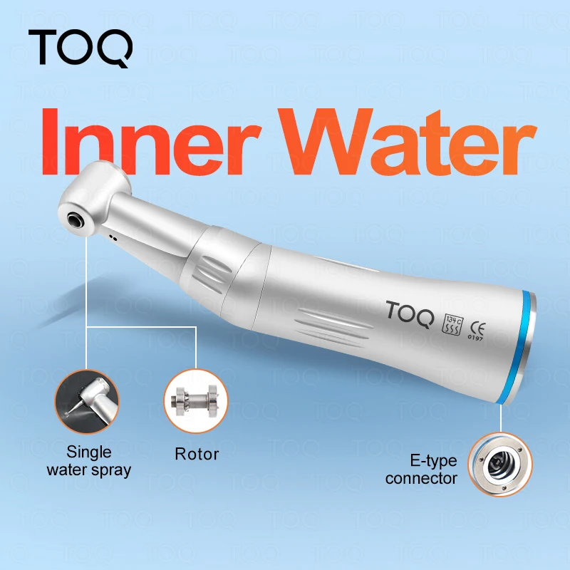 Dental 1:1 Ratio Contra Angle Inner Internal Water Spray E-type Low Speed Handpiece Push Button