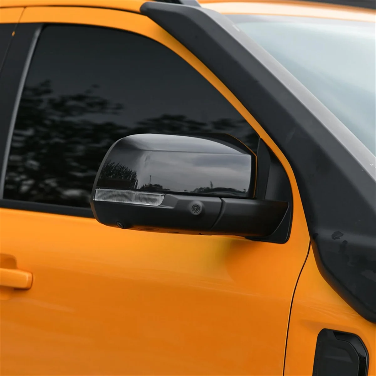 

Rearview Mirror Cover Trim for Ford Ranger 2023 2024 Side Door Mirror Cover Trim Accessories ,Bright Black-A51K