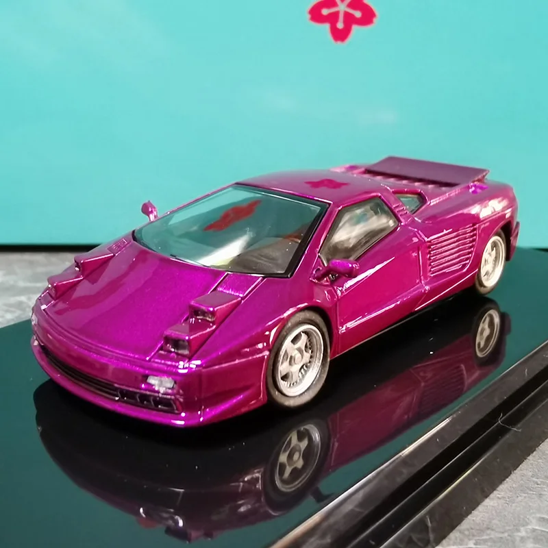 Paragon Die Cast 1/64 Scale Lamborghini Cizeta Moroder V16T 1991 Alloy Car Model Emulation Car Model Collection Toy Gift Display