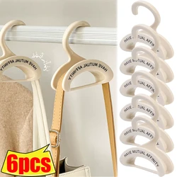 6/1PCS Multifunction Handbag Hangers Wardrobe Hat Silk Scarf Hanging Storage Rack Enduring Arched Hanger Hook for Shawls Ties