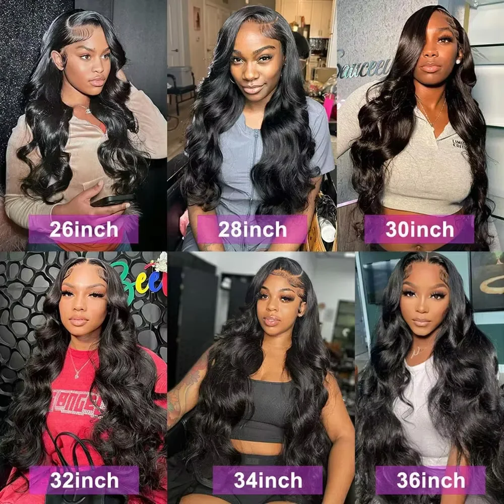 1/3/4 Pcs Body Wave Human Hair Bundles Natural Color Unprocessed Human Hair Body Wave Weave Extensions 36 38 40 Inches Bundles