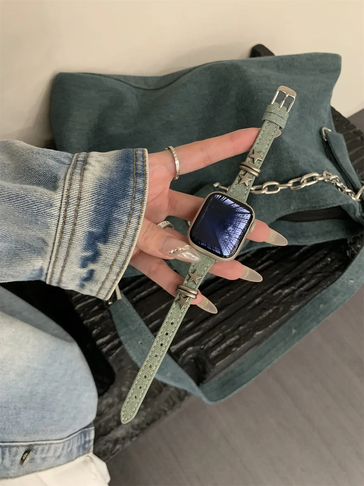 Uhrenarmband für iWatch 42/44/45/46/49 mm 38/40/41 mm, modisches und freizeitliches Uhrenarmband für die Uhrenserie Ultra2, Serie 10/9/8/7/6/5/4/3/2/1_voghion.com