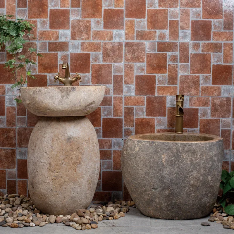 Original Whole Stone Vintage Mop Pool Pier Mop Pool Courtyard Outdoor Garden Art Pool Sinkb21