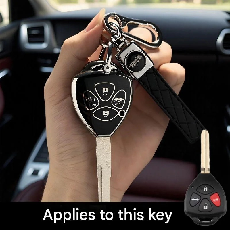 

Чехол из ТПУ с дистанционным управлением для Toyota Camry RAV4 Crown Avalon Corolla Reiz Venza Matrix Yaris, 4-кнопочная сумка для аксессуаров