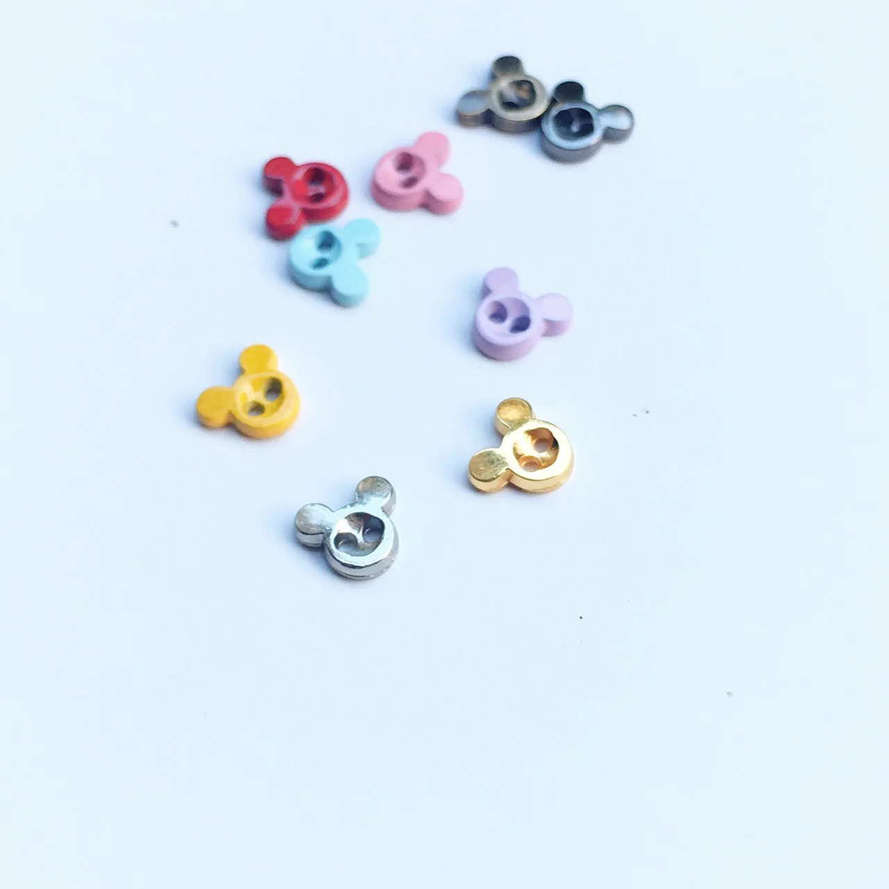 30Pcs 6mm Mini Metal Buttons for Doll Accessories Ultra-small Metal Belt Buckle DIY 1/6 Doll Button Doll Clothes Accessories