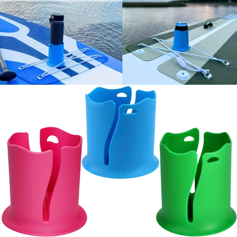 Silikon-Getränkehalter für Paddleboards, Kippsicherer Kajak-Getränkehalter, Universeller SUP-Wasserflaschenhalter, SUP-Kajak-Zubehör