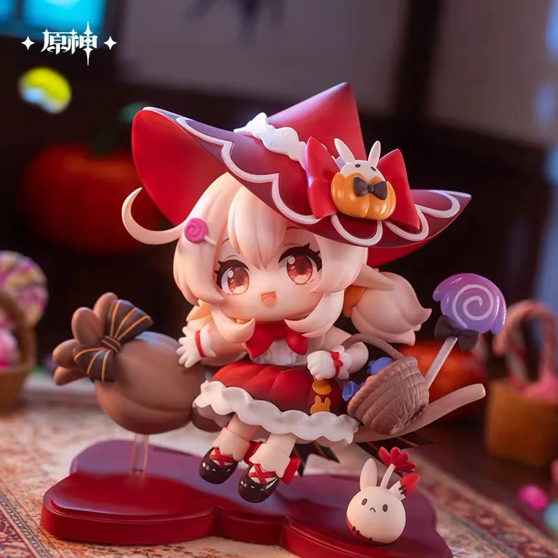 Pre Sale miHoYo Official Genuine Genshin Impact Eternal Night Fantasy Series Klee Chibi Figure Ornaments Cosplay Anime Game Gift