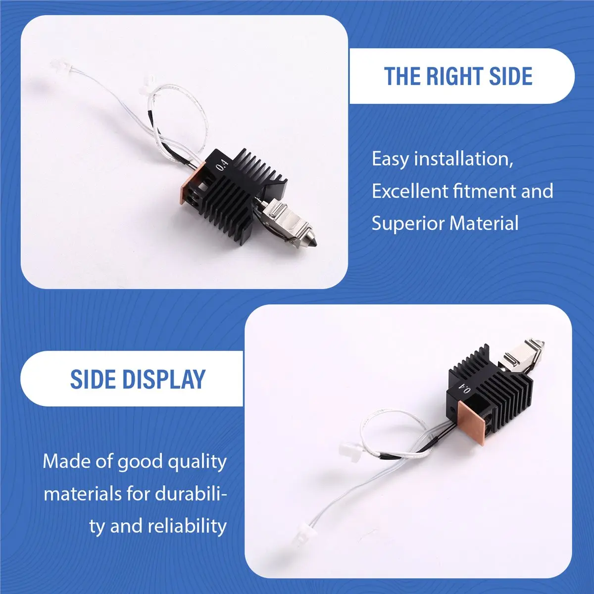 OKgood For Snapmaker U1 0.4mm Hotend Assembly with Fast Heating Stable Temperature Control 3D Printer Extruder Print Head