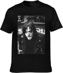 Norman Reedus Tshirt Daryl Dixon Short Sleeve 100% Cotton Top Crewneck Tees for Men Women （XSmall-4XLarge）