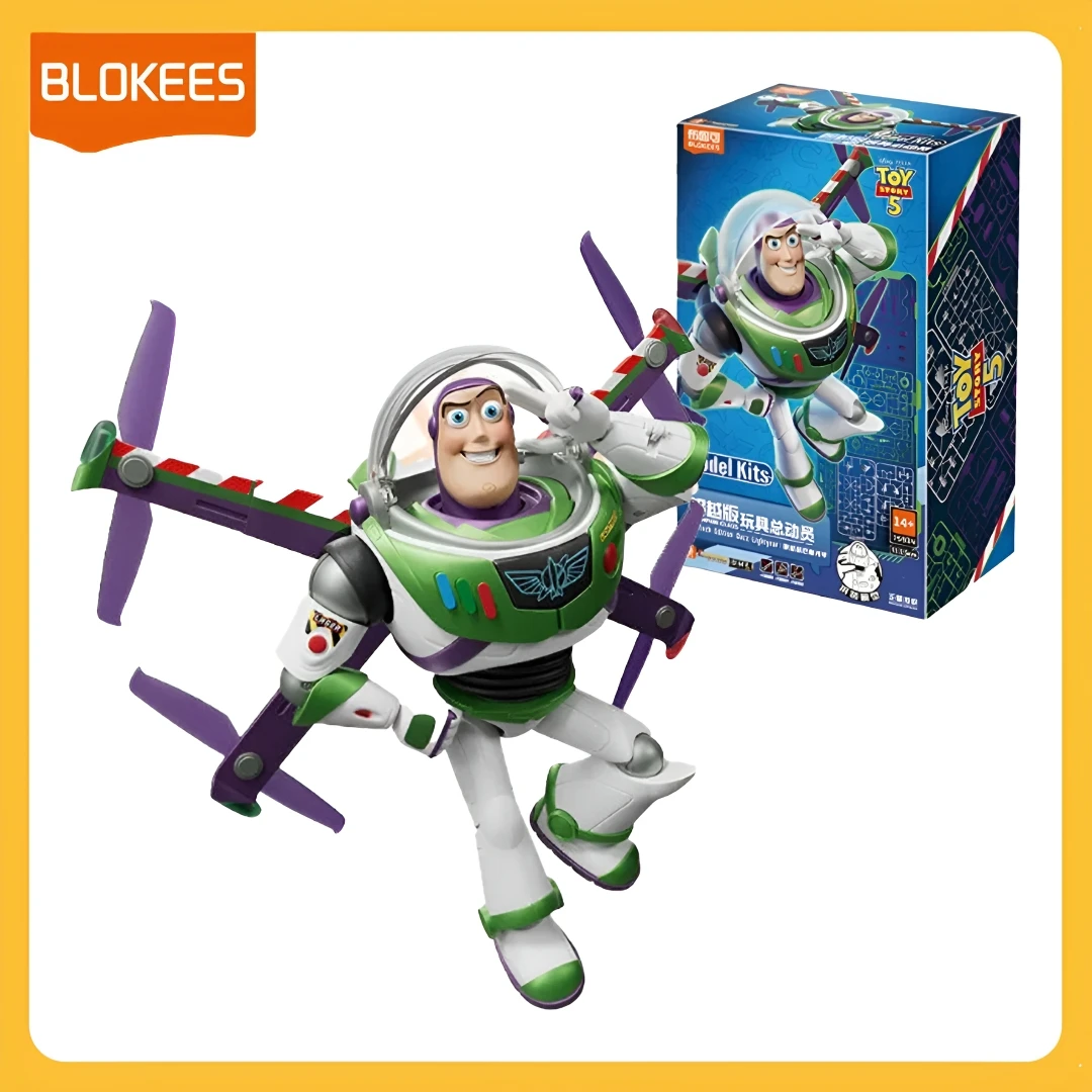 BLOKEES Toy Story Buzz Lightyear Beyond Edition Assembled Model Toys Periphery Collection Desktop Ornament Male Christmas Gift