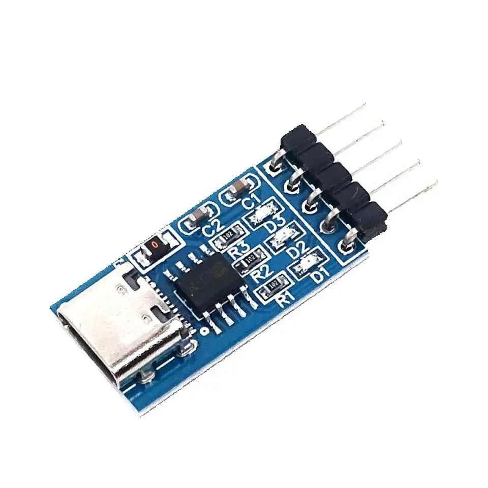 TYPEC-C USB to TTL serial port CH340N module upgrade single chip computer download brush line nine brush machine