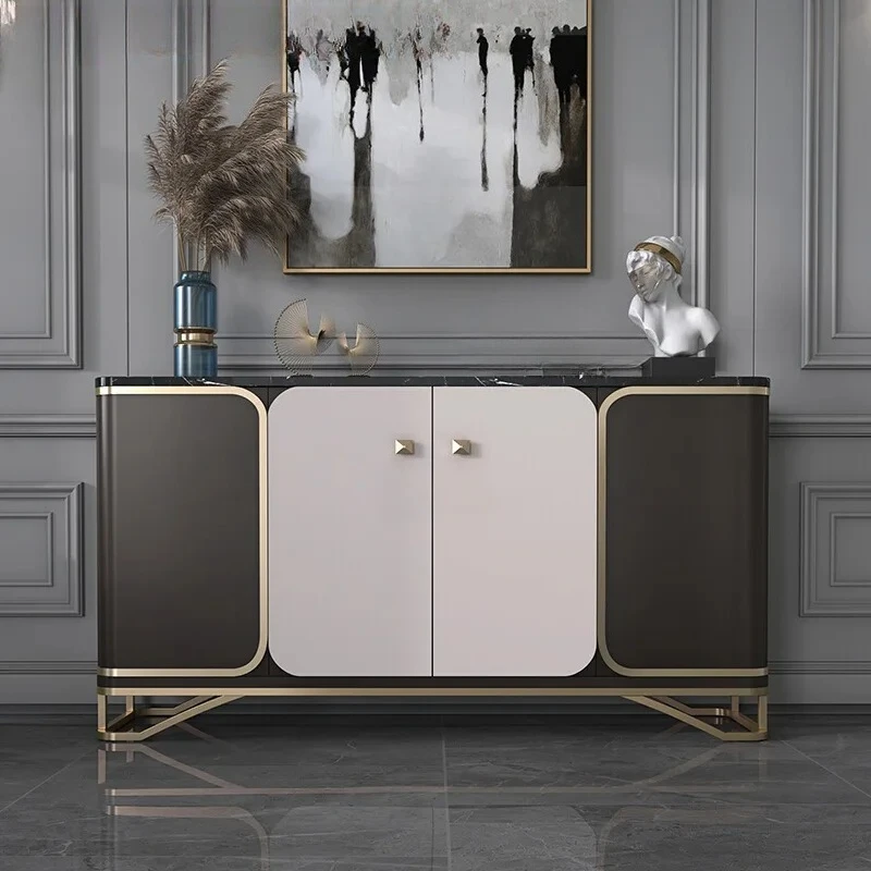 light luxury dining edge modern simplicity against the wall  entrance creative decorative cabinet