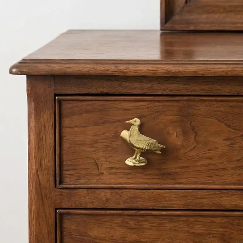 Retros Doves Drawer Pulls Elegant Cabinet Handle For Home Decoration M4YD