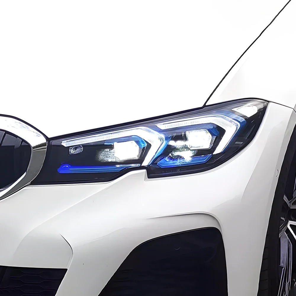 لسيارات BMW 3 Series G20 320i 325i 330i 2020-2022 LED مجموعة المصابيح الأمامية للسيارة ترقية نمط جديد ملحقات عدسة العرض الديناميكي