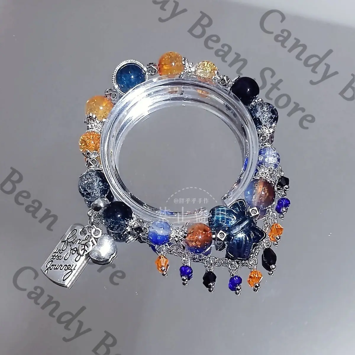 Anime Love and Deepspace Caleb Cosplay Beaded Bracelet Hand Chain Cartoon Hand-made Bead Bracelets Decoration Accessories Gift