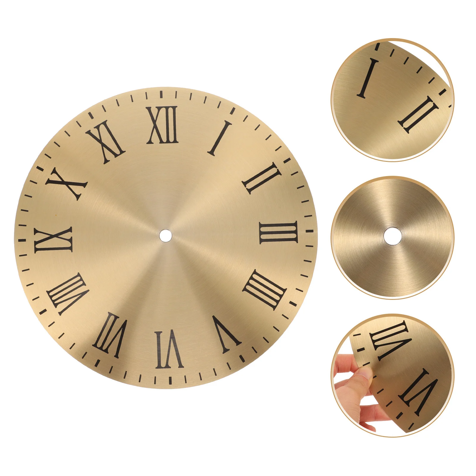 

Clock Dial Replacement Metal Roman Numerals Style DIY Accessory Durable Smooth Surface Clock Dial