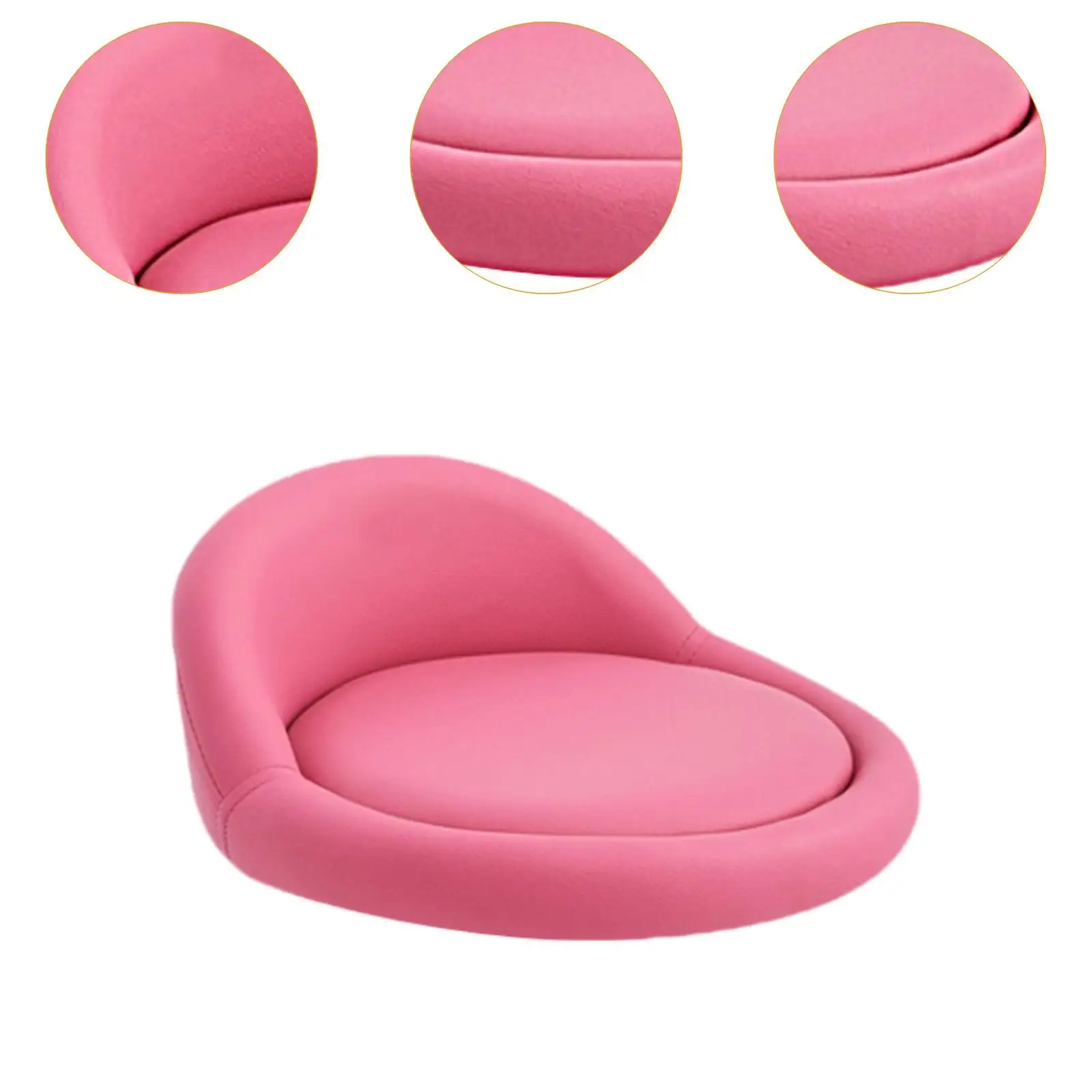 Sitzhocker, rund, leicht zu reinigen, Sitzhocker, Durchmesser 38 cm, PU-Leder