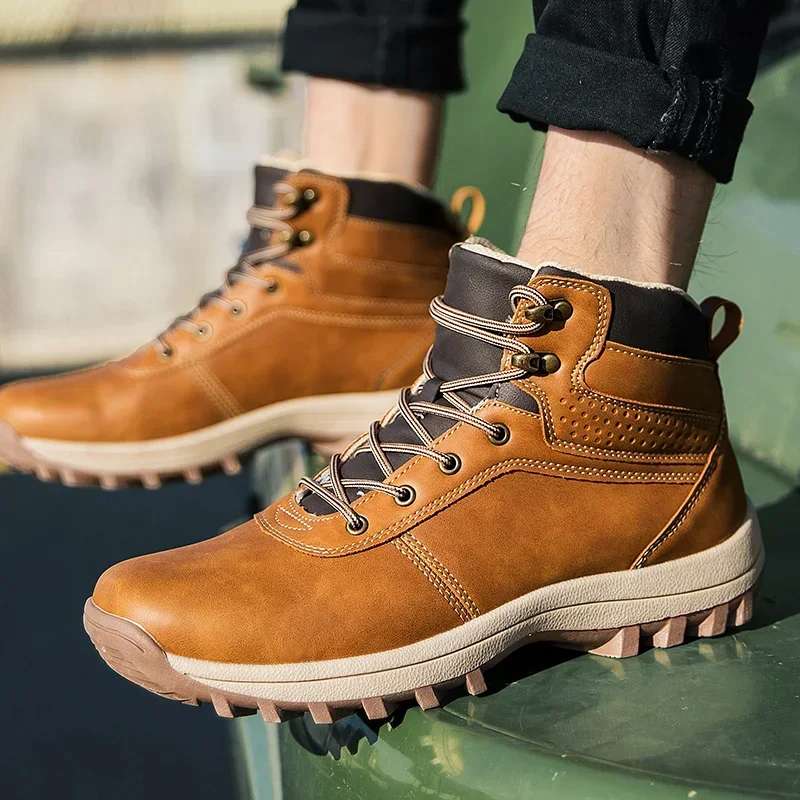 Motorcycle Boots Black Motorbike Riding Shoes Men's Motorbike Riding Ankle Type Shoes Protective Boots Four Seasons Botas Moto