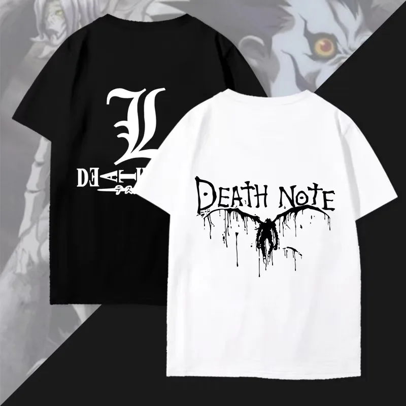 Japanese Anime T-shirt Death Note T Shirt Men Kawaii Cartoon Summer Tops Misa Amane Graphic Tees Harajuku Unisex Pop Y2k Tshirt