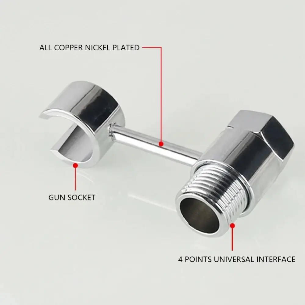 

Держатель для биде-спрея из цельной латуни, поворотный на 360° ° Поворотный угловой смесительный клапан для унитаза с защитой от ржавчины, простой монтаж без сверления