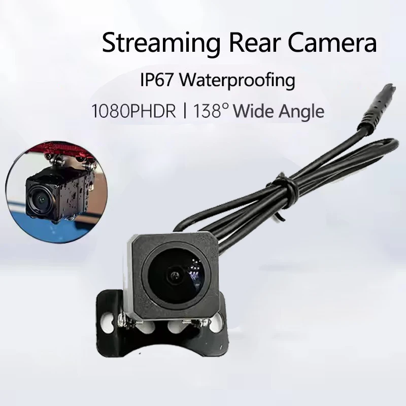 

Для AZDOME PG17 / PG18S / AR09/M300S / Lite задняя резервная камера 1080P HD 4-контактное зеркало с изображением линии парковки Водонепроницаемая камера ночного видения