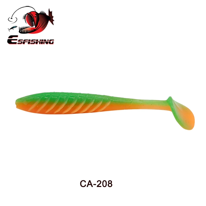 ESFISHING Angelköder Ripple Shad 100mm 125mm 70mm Weicher SwimBait Meeresangeln Plastikköder Hecht Barsch Pesca