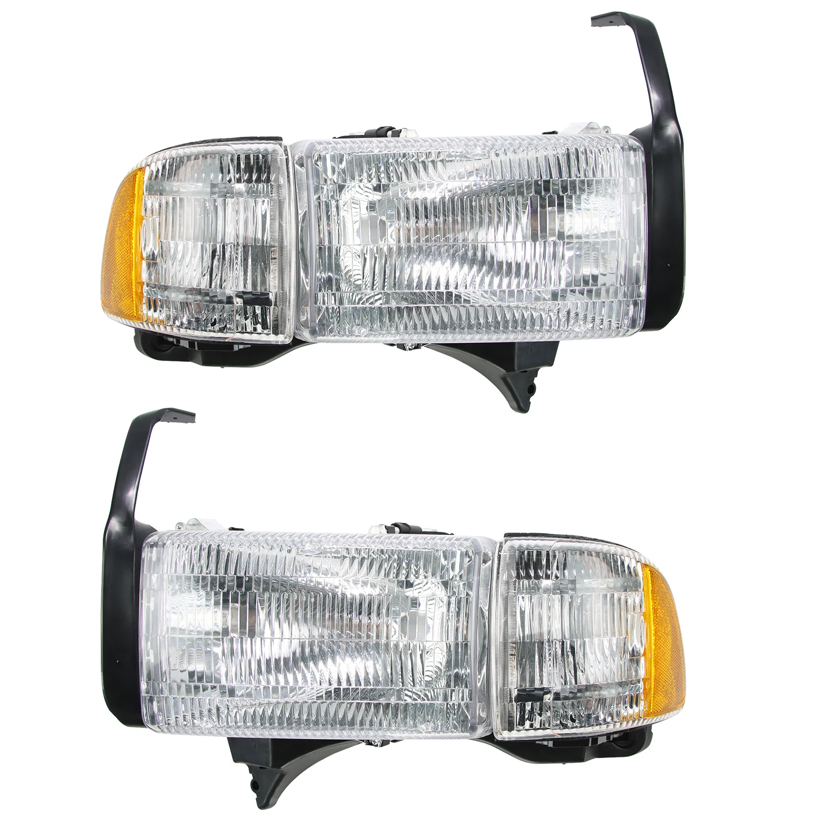 

Фара в сборе для Dodge Ram 1500 2500 3500 годов 1994-2002 годов, прозрачные линзы, 1 пара