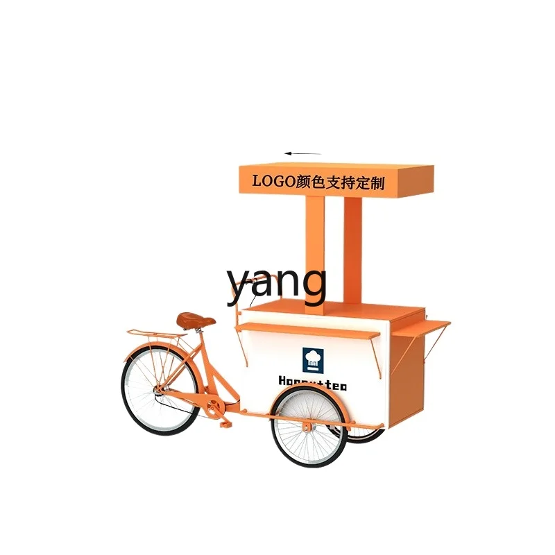 

Tgf shopping mall wrought iron flower truck mobile stall car night market stall brand promotion display