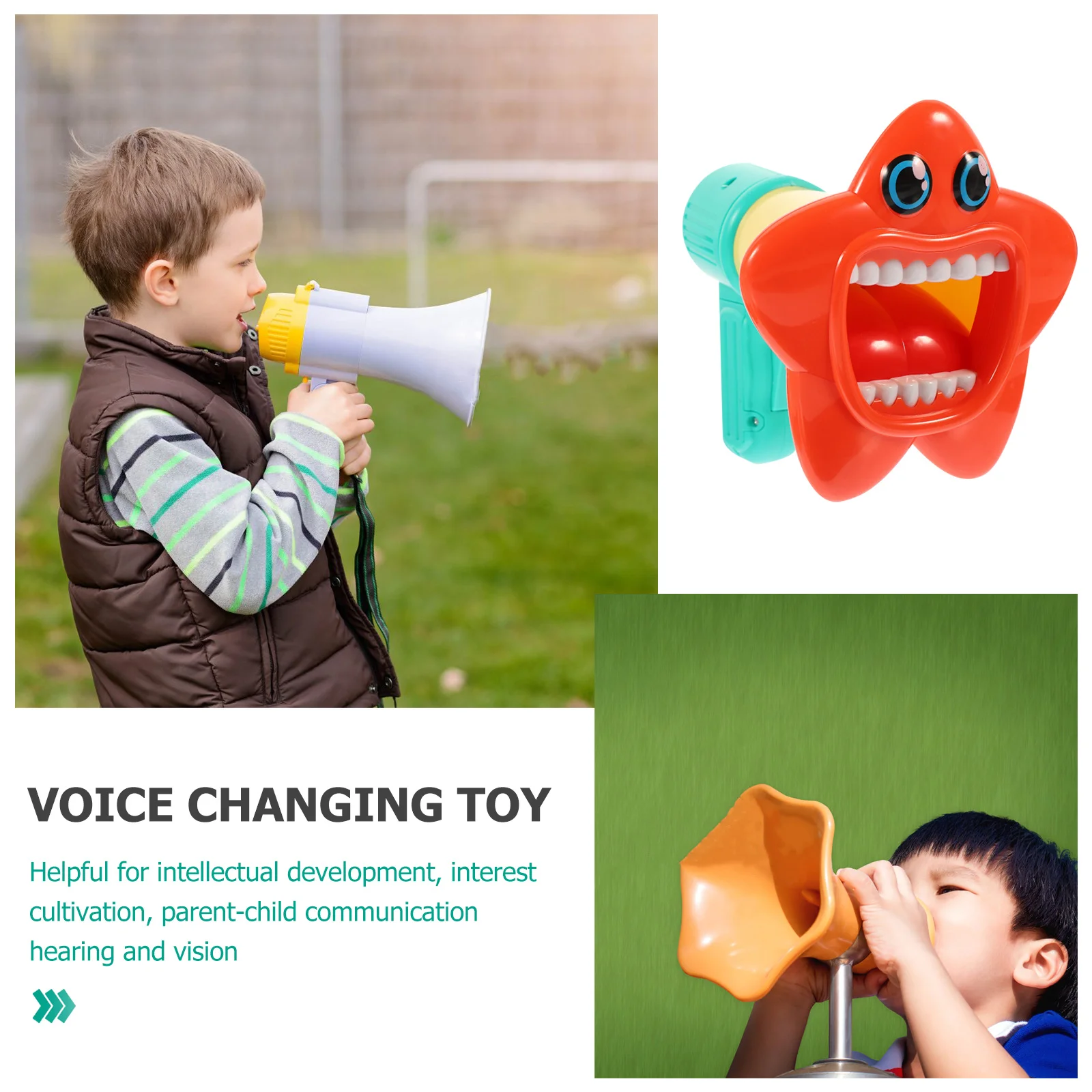 

Voice Changer Speaker Trumpet Stage Performance Party Noisemakers Plastic Horn Sound Amplifier Novelty Cheering
