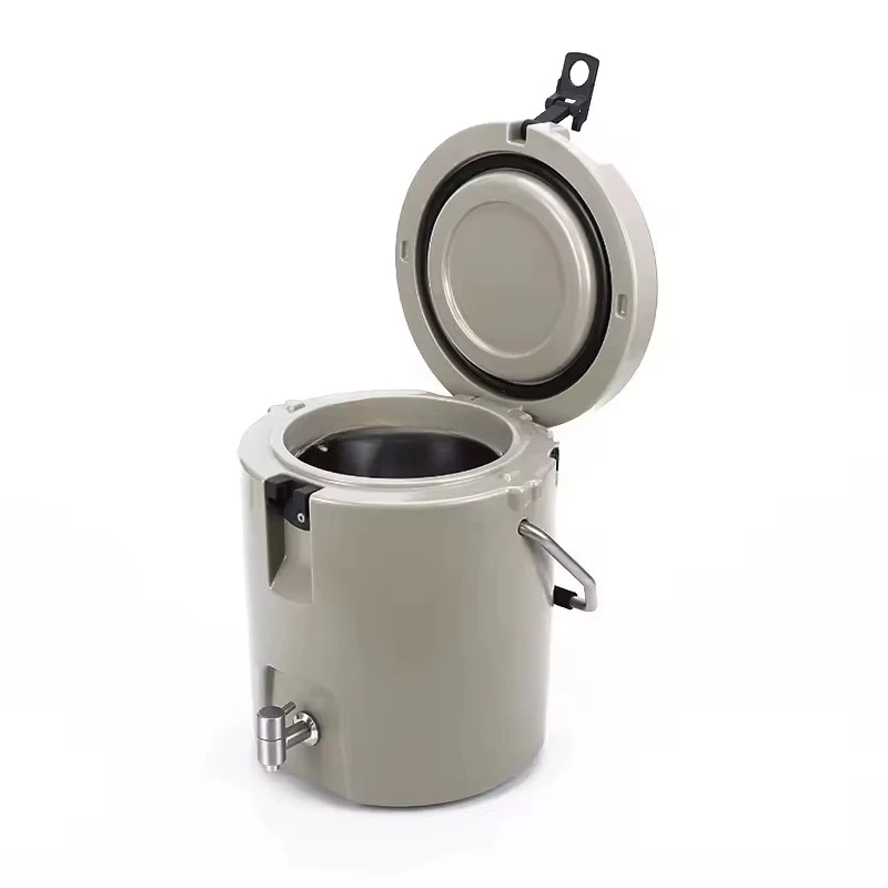 #￥8QT Portable Cooler Box with Tap | Optional Stainless Steel Inner Car Refrigerator | Insulated Ice Water Storage Bucket