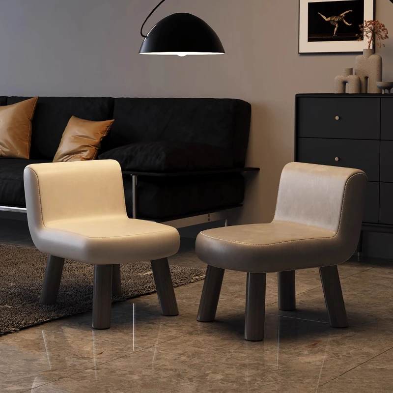 

Household Low Back Small Chair Adult Bench Children's Living Room Coffee Table Low Foot Sofa Stool Shoe Stool modern furniture