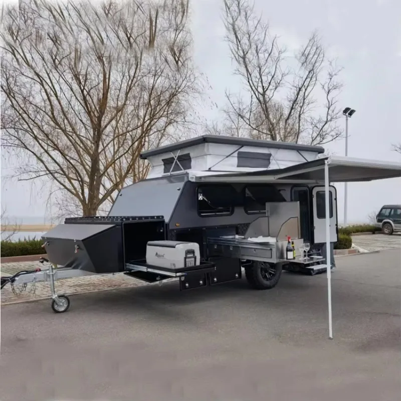 Customized Australian Standard Luxury Dual Folding Camper Trailer Off Road Travel Tent for Camping Sale