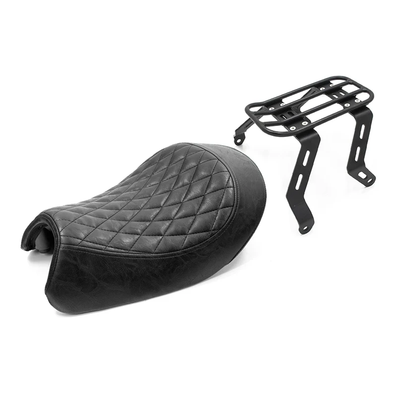 Customized Leather For Benda Chinchilla 250 Motorcycle Sport Style Rear Passenger Seat Cushion Pad Cowl with Shelf